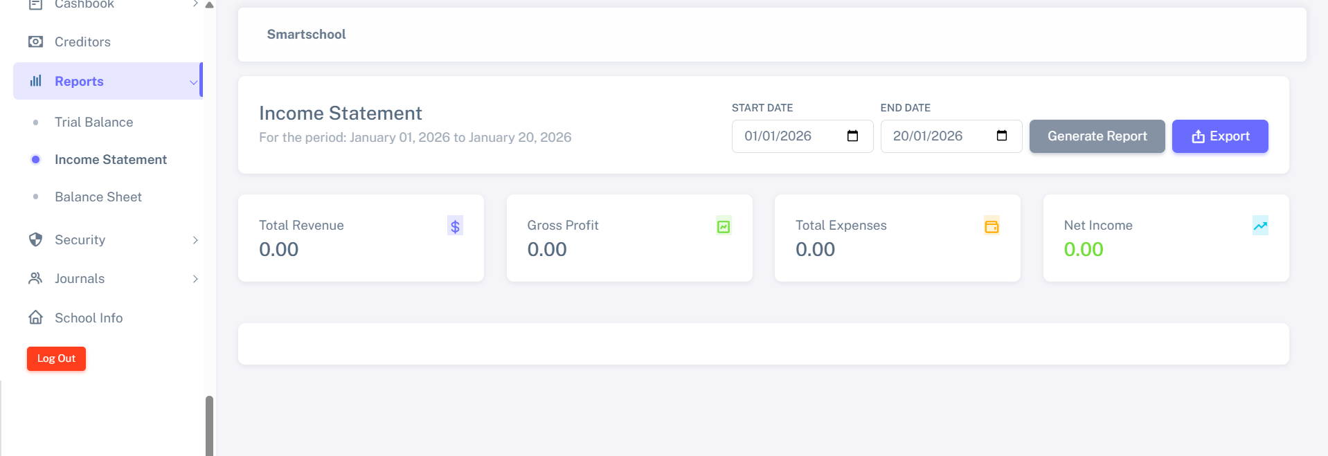 Income Statement Dashboard